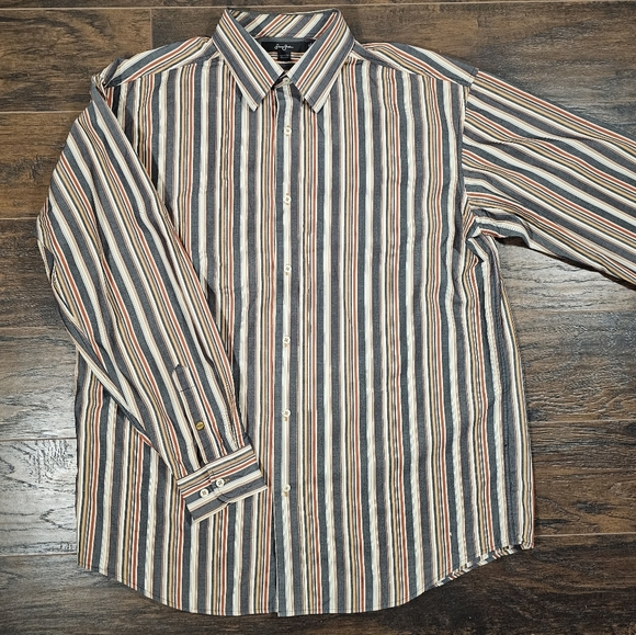Vintage Sean John Mens XXL Shirt Striped Button Down Long Sleeve Y2K - Picture 2 of 9
